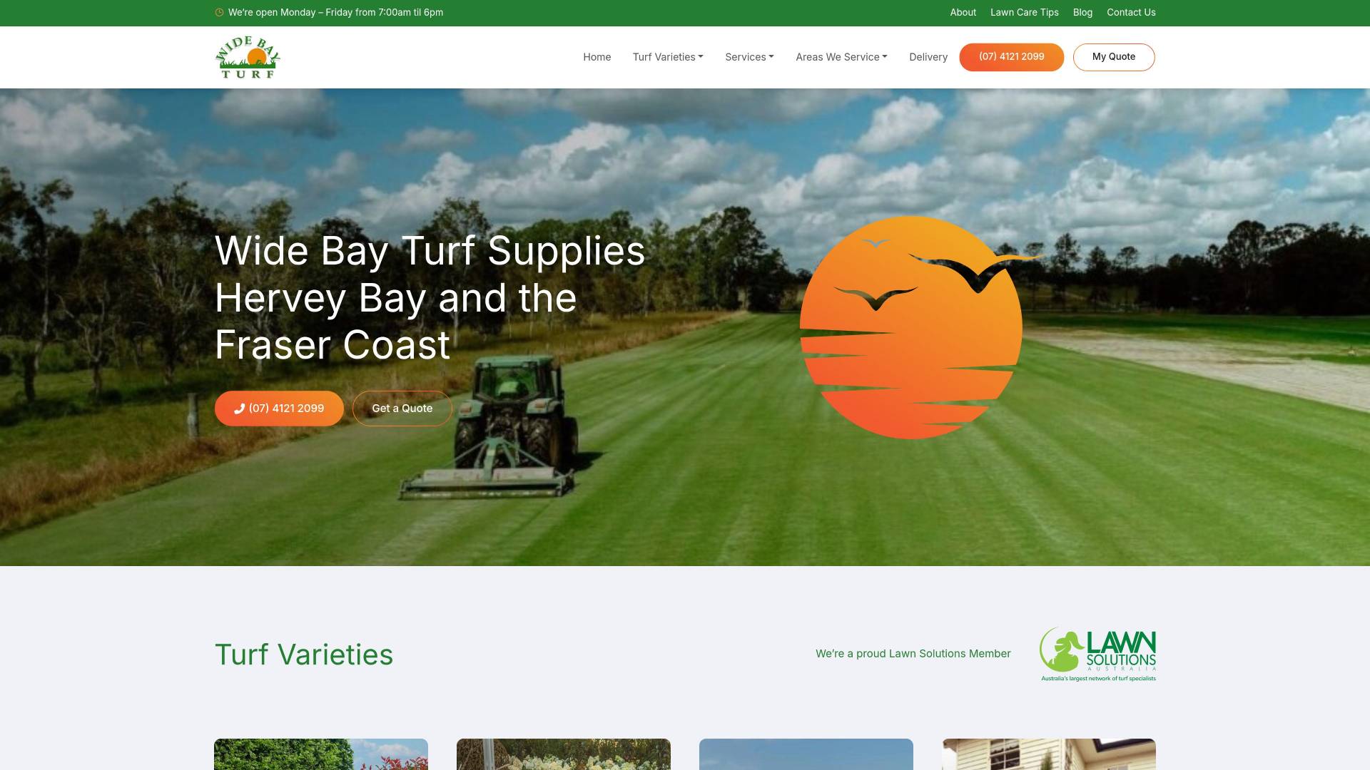Screenshot of Wide Bay Turf