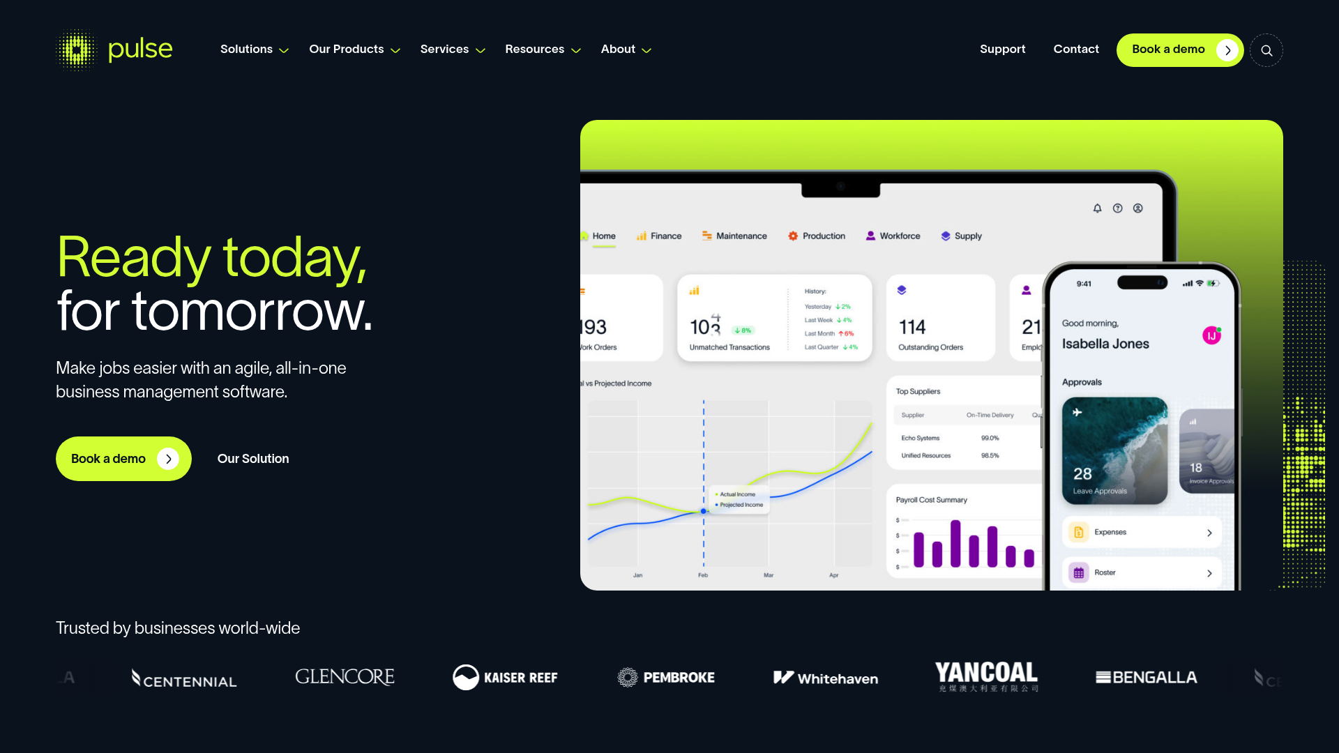 Screenshot of Pulse