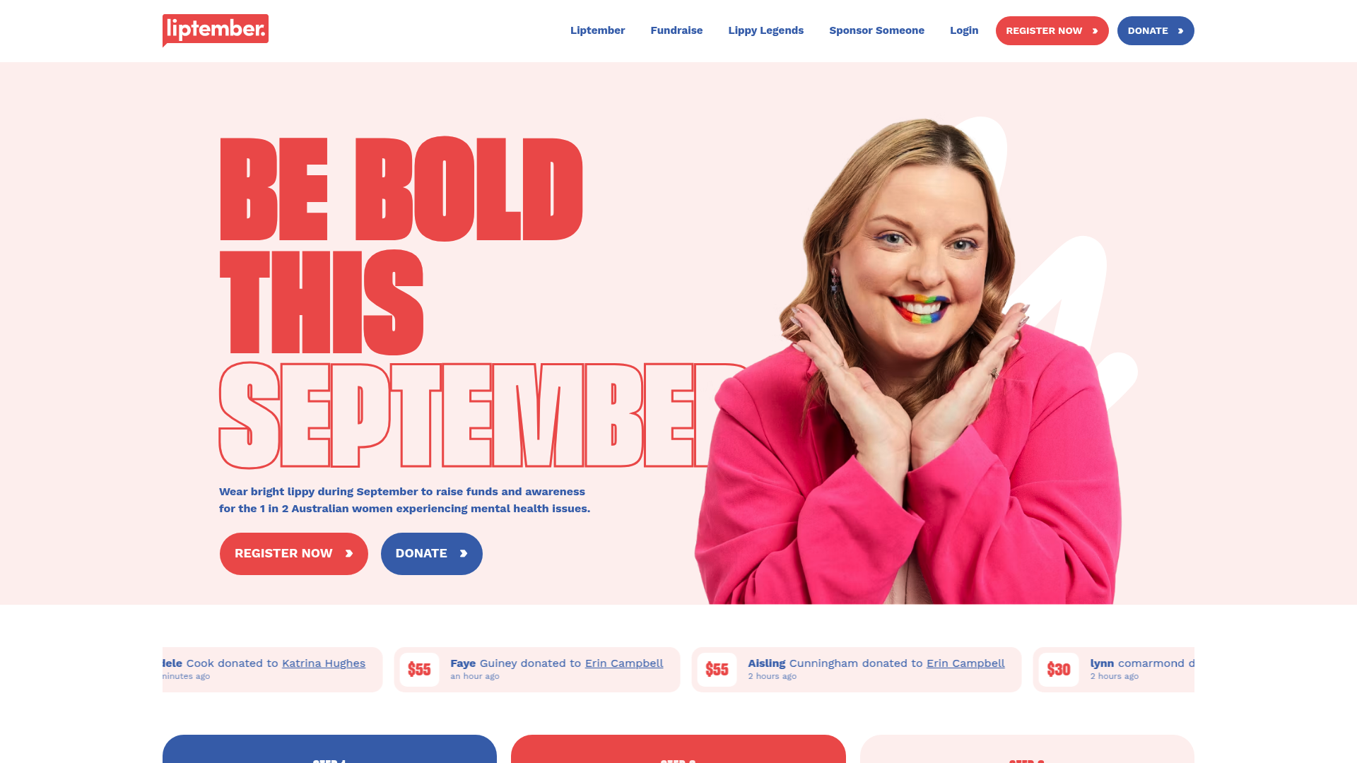 Screenshot of Liptember